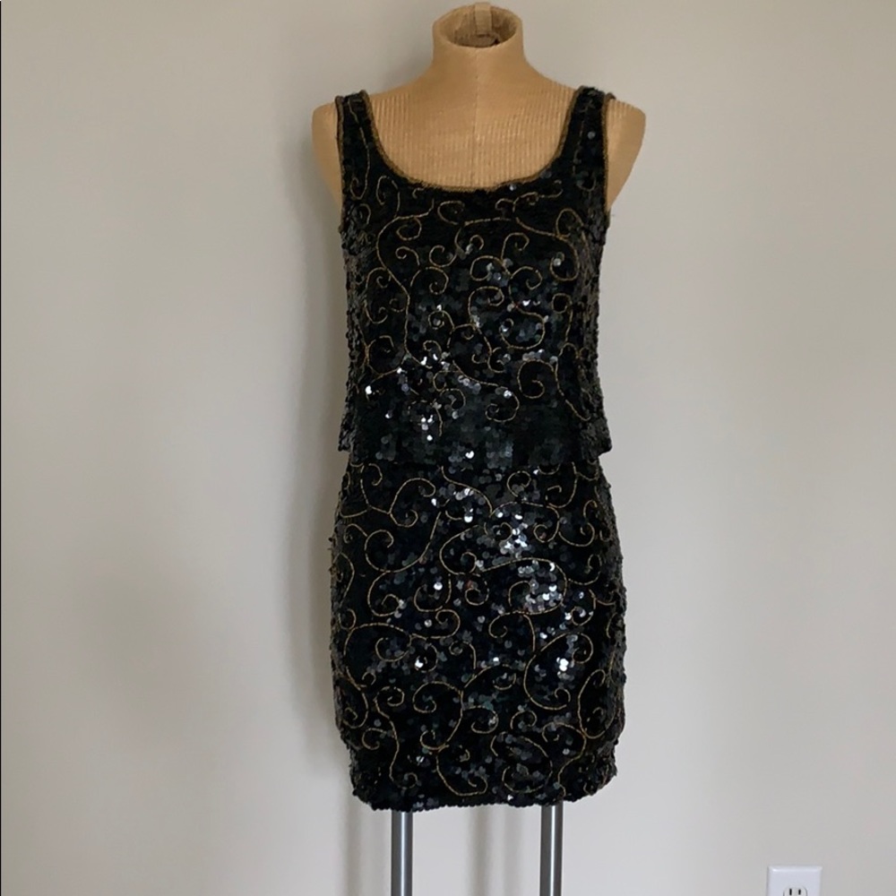 Carmen Marc Valvo 2 piece Cocktail dress